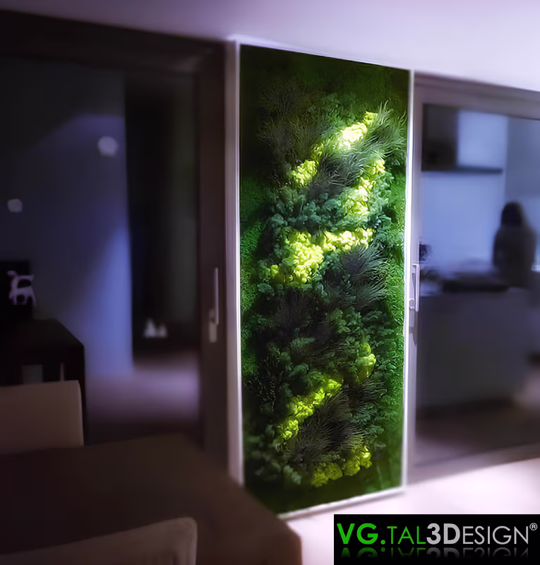 Vista principal de Fresco Vegetal Premium en Luxembourg, muro vegetal estabilizado sin mantenimiento