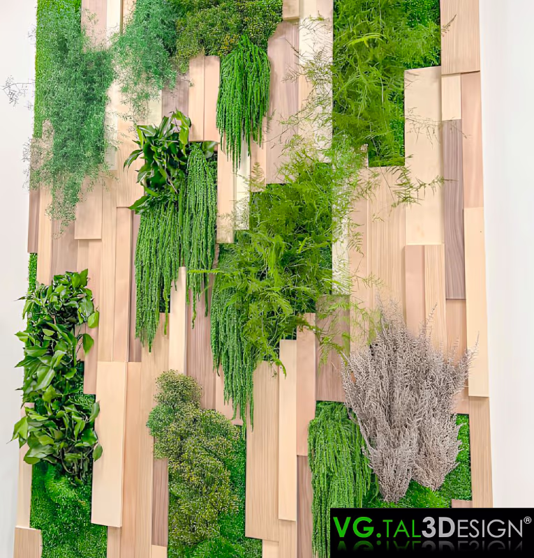 Vue principale de Mur végétal stabilisé Greenwood à Madrid, mur végétal stabilisé sans entretien