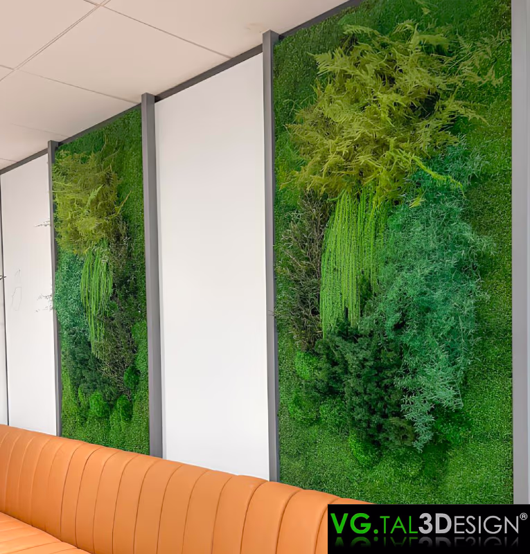 Vista principal de Muro Vegetal Sala de Relax en Paris, muro vegetal estabilizado sin mantenimiento