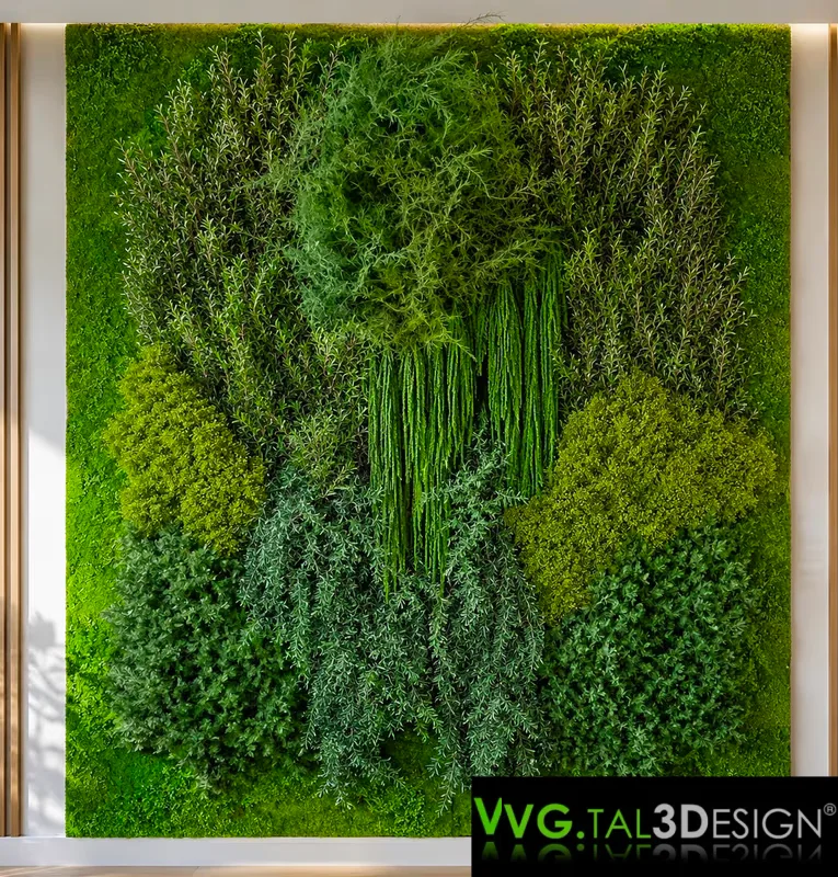 Maintenance-free preserved green wall installed in Amiens