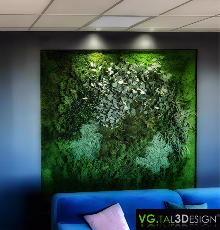 Main view of Preserved Green Walls in Toulouse, maintenance-free preserved green wall